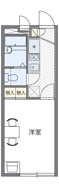 富士コーポ 204号室 間取り