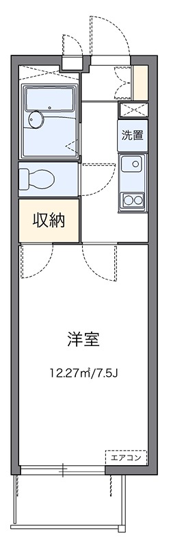 ゴリオン 202号室 間取り