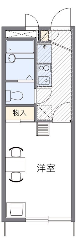 サンライズ 104号室 間取り