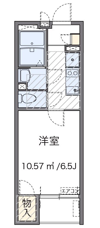 ホークス 305号室 間取り