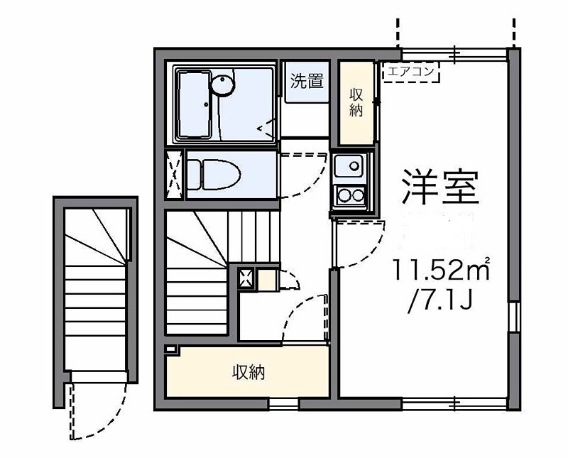 シーズ立花 202号室 間取り