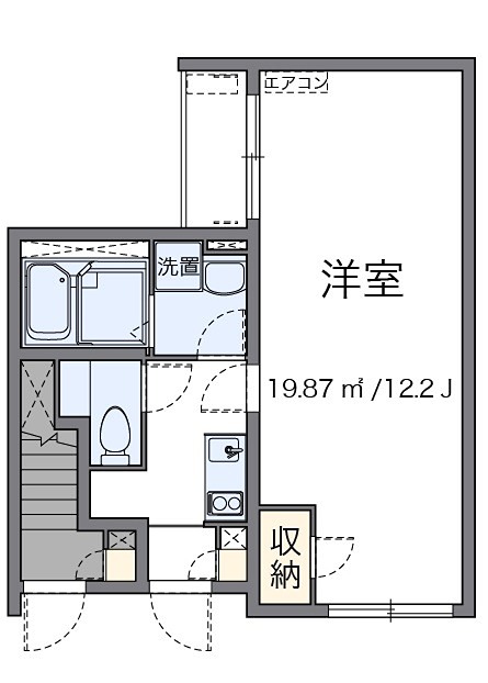 ひだまりⅠ 102号室 間取り