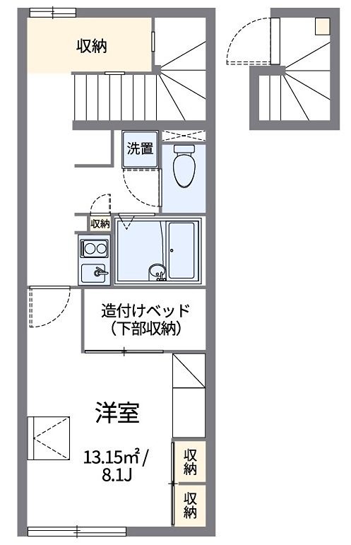 ソレーユⅡ 204号室 間取り