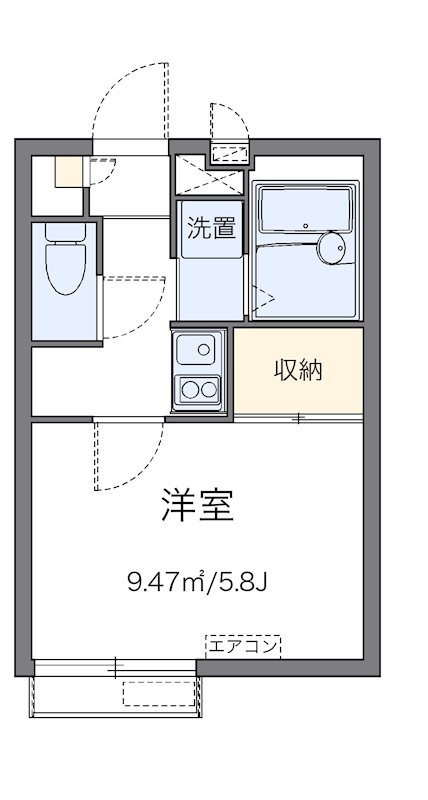 クレスト千寿二号舘 101号室 間取り