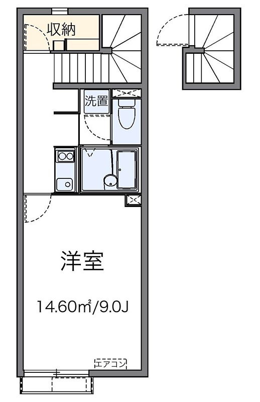 テルミック 204号室 間取り