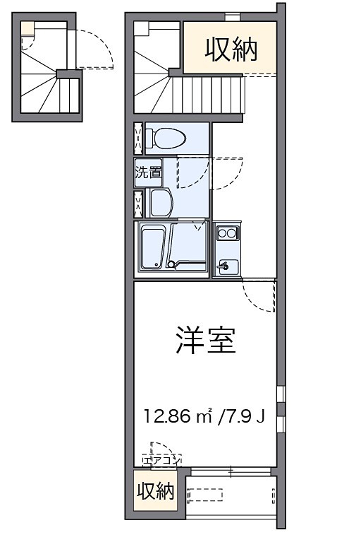 アーカス 207号室 間取り