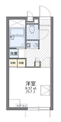 オリーブ 209号室 間取り