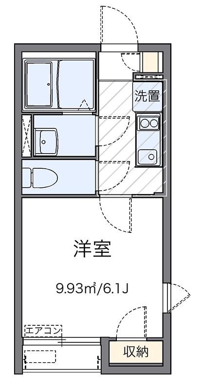 ティアレ 202号室 間取り