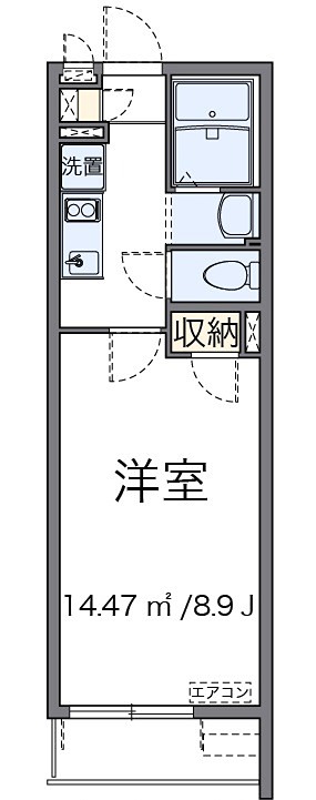 シャトーブランカⅡ 208号室 間取り
