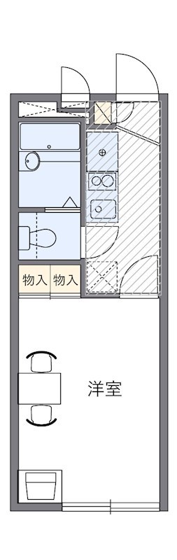 Ｉ　ＲＯＯＭ 105号室 間取り