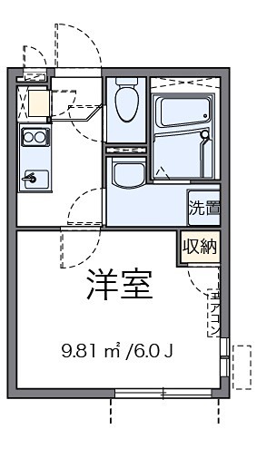 ラルゴ 201号室 間取り