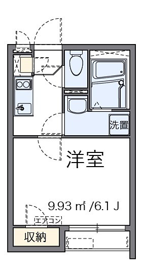 ボヌール　ラ　メゾン 202号室 間取り