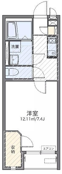セレッサⅢ 102号室 間取り