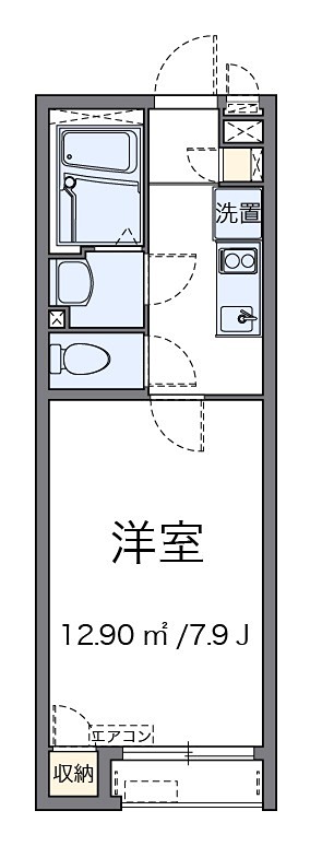 ペルレシュロス　Ⅸ 103号室 間取り