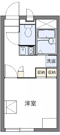クレール稲田堤 105号室 間取り