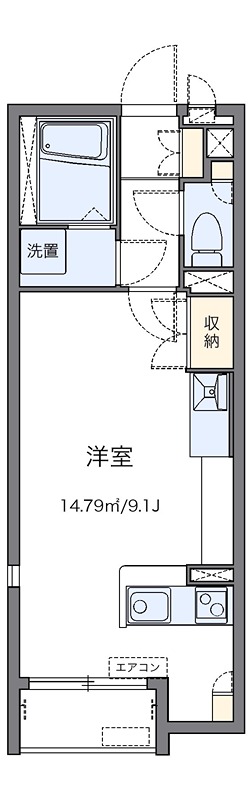 アップルペア 101号室 間取り