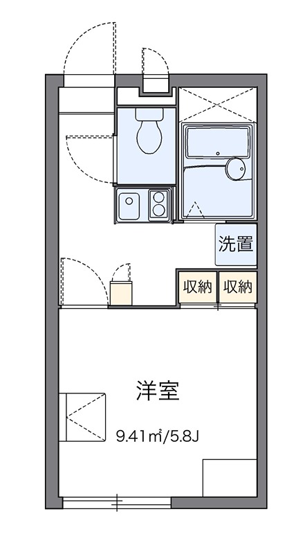 クレール稲田堤 間取り