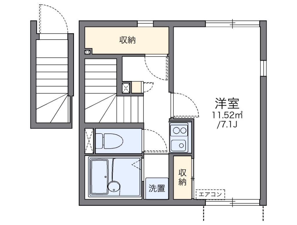 レオネクストソルボンヌ 間取り図