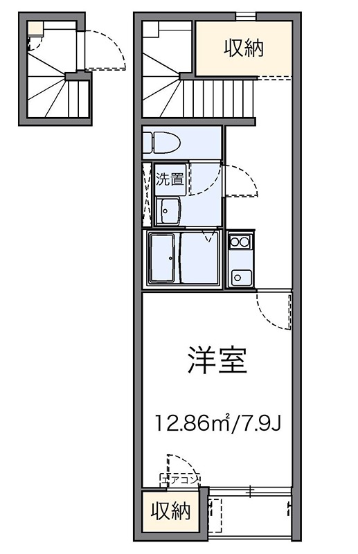 フィロ　前沢宿Ⅱ 209号室 間取り