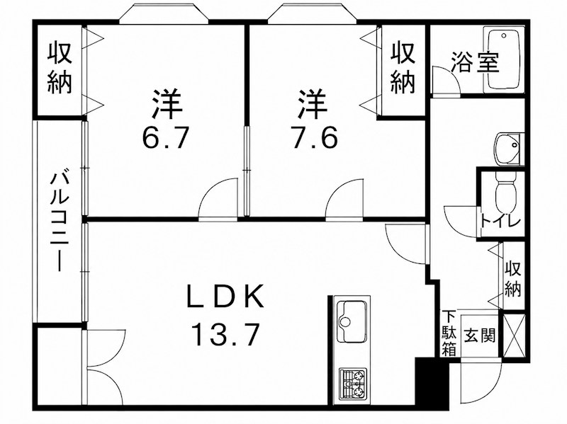 帯広16丁目ビル 間取り