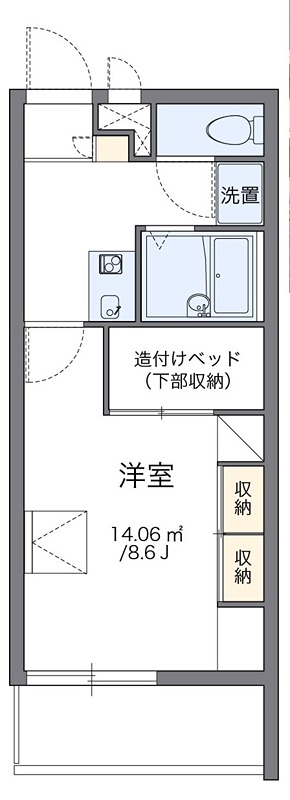 中町 207号室 間取り