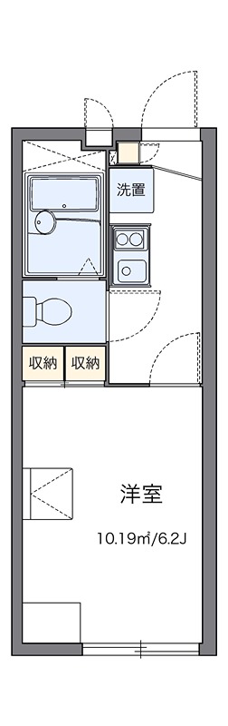 プランドール 206号室 間取り