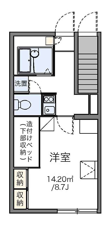 ウィステーリア平和台 102号室 間取り