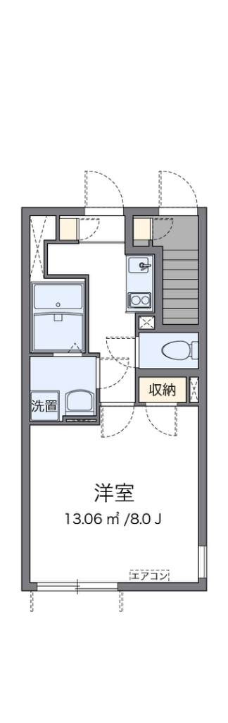 レオネクストカーム 102号室 間取り