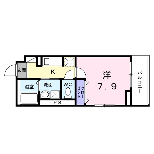 ノークス 104号室 間取り