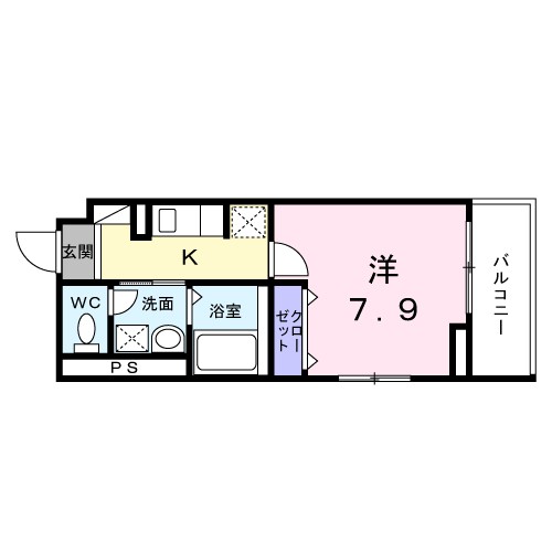 ノークス 206号室 間取り