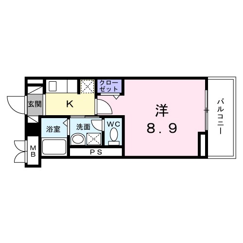 ノークス 205号室 間取り