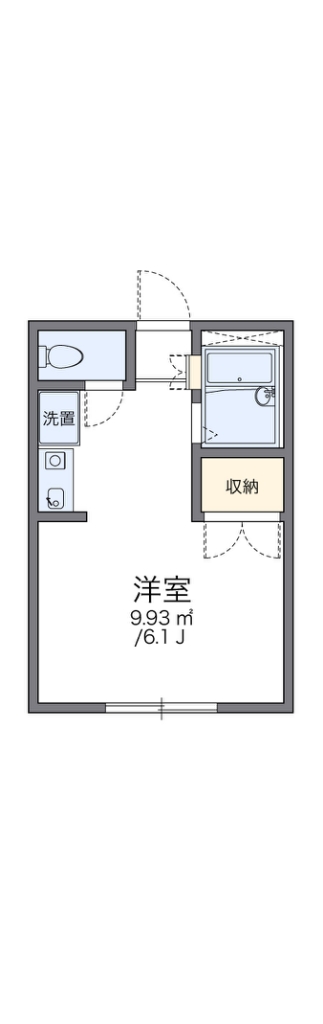 レオパレスラフィネ 203号室 間取り