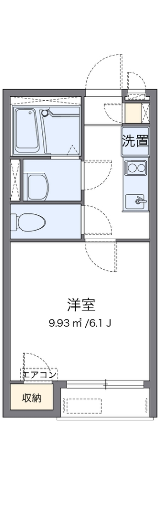 レオネクスト幸良Ⅲ 102号室 間取り