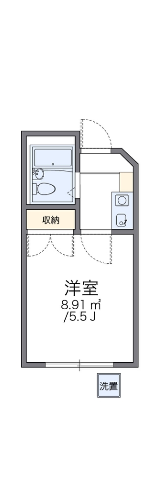 レオパレス蒲田 102号室 間取り