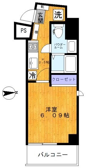 旗ヶ岡アパートメント 401号室 間取り