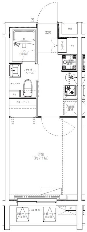 GENOVIA学芸大学 0206号室 間取り