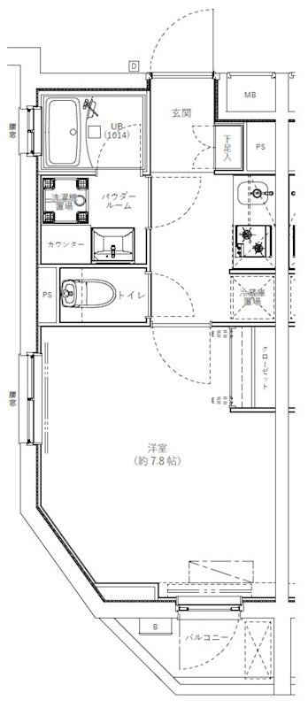 GENOVIA学芸大学 0101号室 間取り