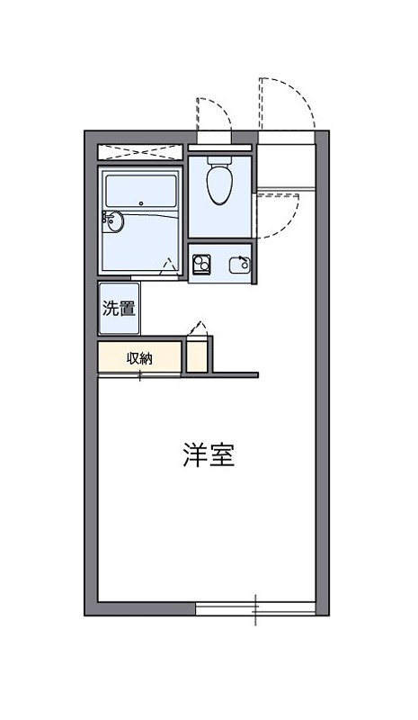 豊 102号室 間取り