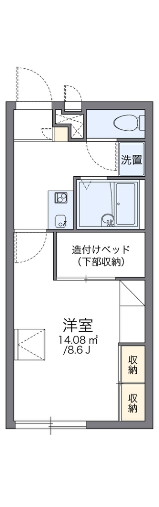 レオパレス幸 205号室 間取り