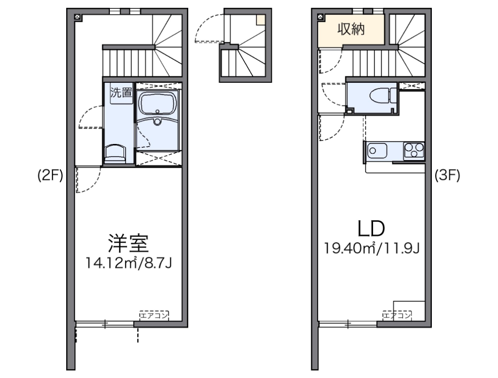 レオネクストＵ 205号室 間取り