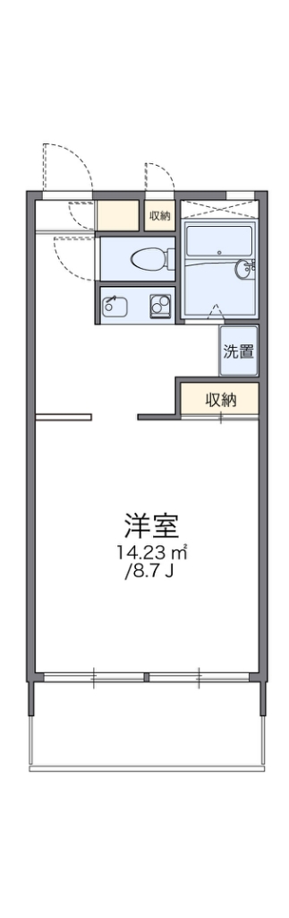 レオパレスフォーリス 202号室 間取り