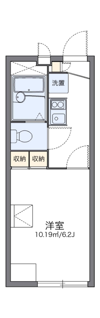 レオパレスジョイフル 206号室 間取り