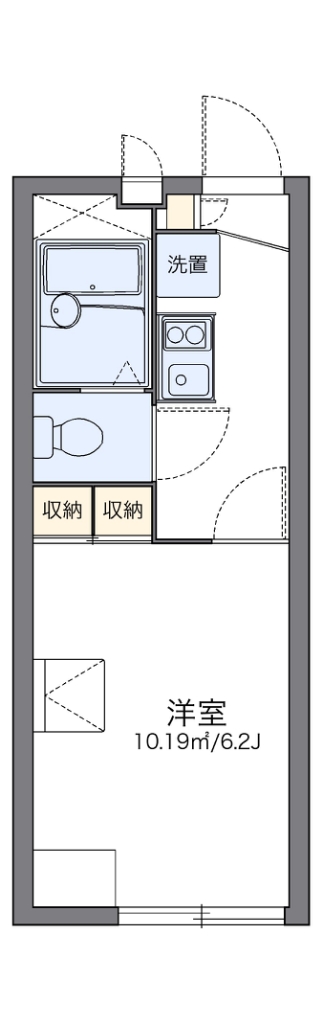 レオパレスＷｉｎｇ 203号室 間取り