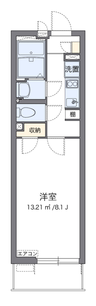 クレイノアーバン　大宮 305号室 間取り