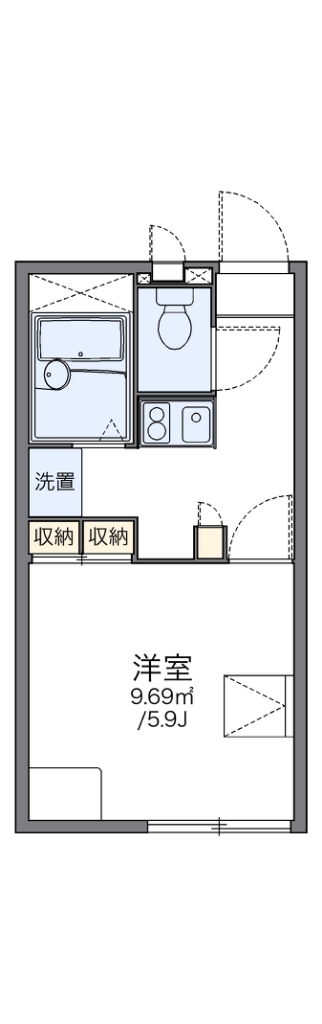 レオパレスアフロディーテ 210号室 間取り