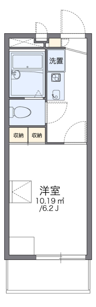 レオパレスアムール 304号室 間取り