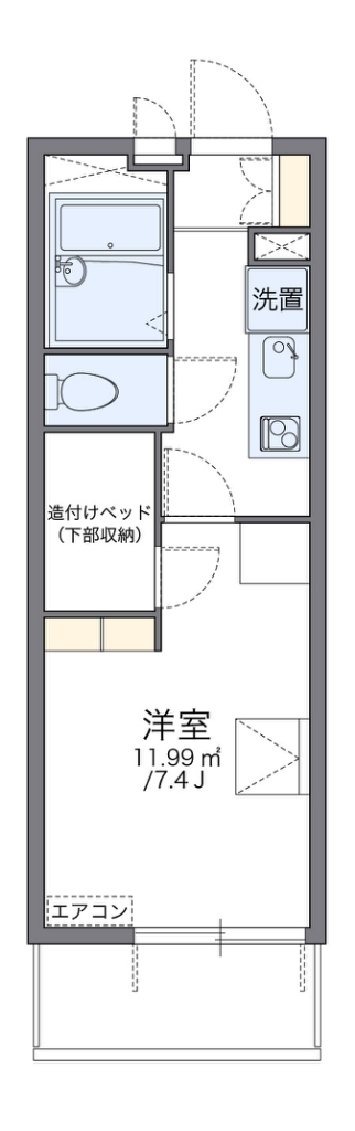 レオパレス新座サンハイツ 間取り図