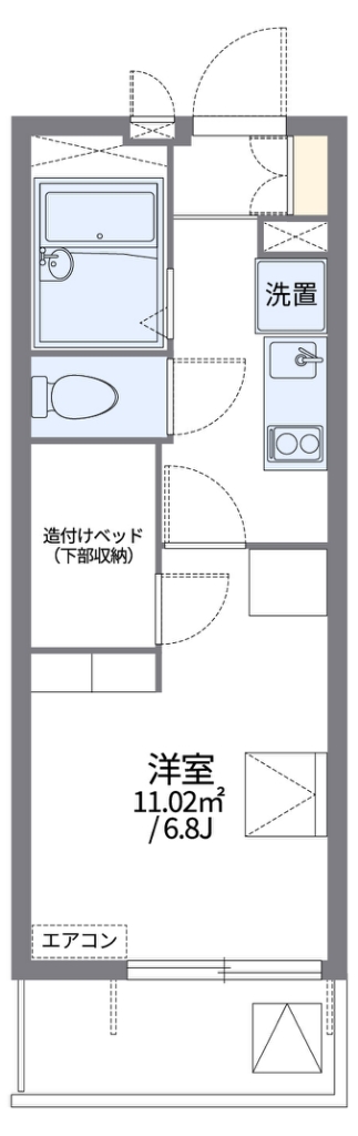 レオパレスＷＡＫＯ　３　　 311号室 間取り