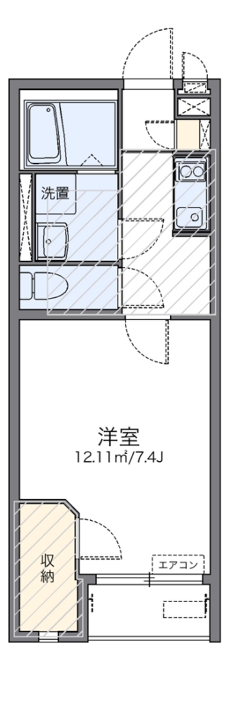 レオネクストセレッサⅢ 104号室 間取り