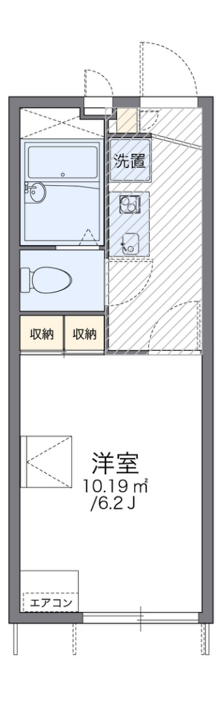 レオパレスコーラル　クラウド 間取り図